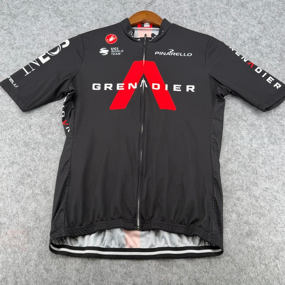 Castelli Ineos Grenadier Cycling Jersey Mens XXXL Black Red UCI World Team Zip